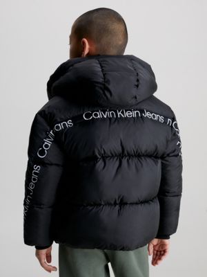 Calvin klein multi logo puffer outlet jacket