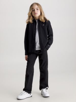 black button down shirt for boys calvin klein jeans