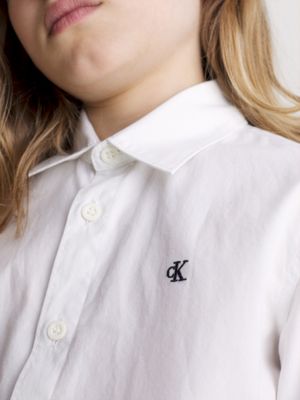 white button down shirt for boys calvin klein jeans