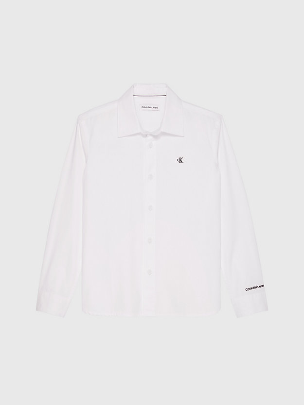 bright white button down shirt for boys calvin klein jeans