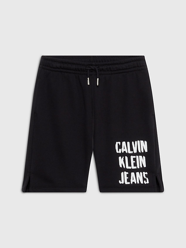 black lässige logo-shorts für boys - calvin klein jeans