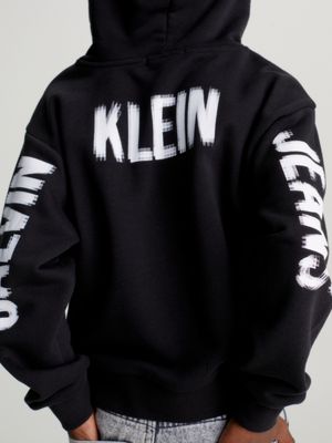 Calvin klein jeans outlet institutional logo black hoodie