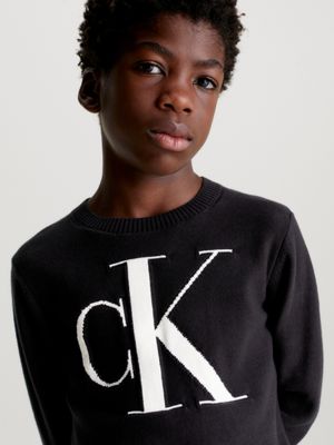 Calvin klein logo clearance jumper