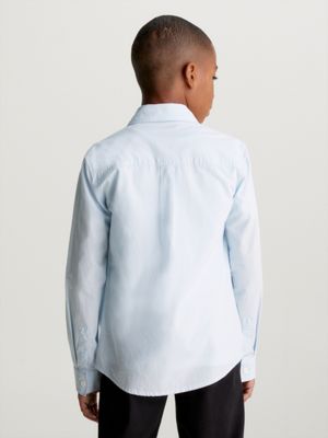 Kids Poplin Button-Up Shirt