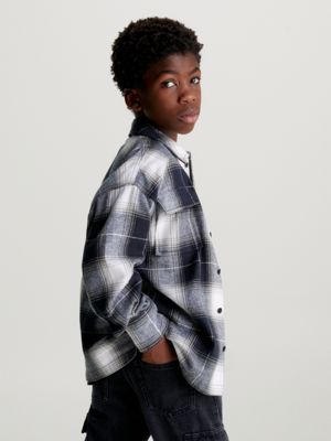 Calvin klein flannel outlet shirt