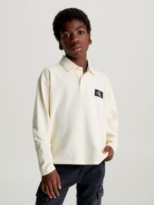 Boys long sleeve store polo tops