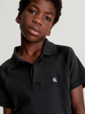 Girls black polo clearance shirt