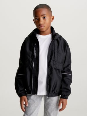 Calvin klein men's 2024 ripstop hooded windbreaker