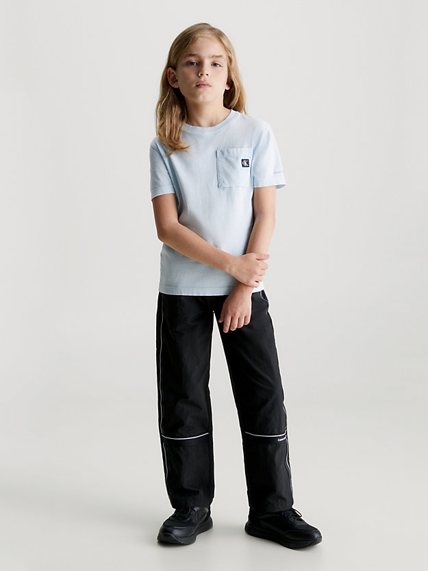 keepsake blue vintage wash pocket t-shirt for boys calvin klein jeans