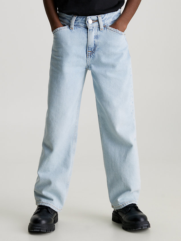 blue relaxed skater jeans für jungen - calvin klein jeans