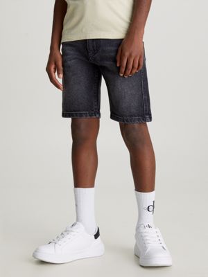 grey lässige denim-shorts für jungen - calvin klein jeans