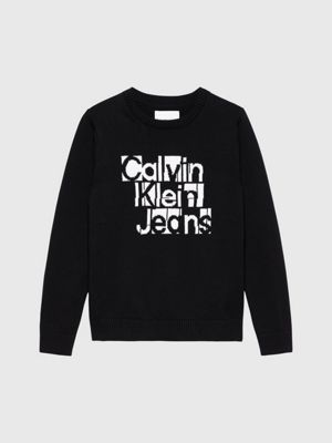 Calvin klein logo clearance jumper