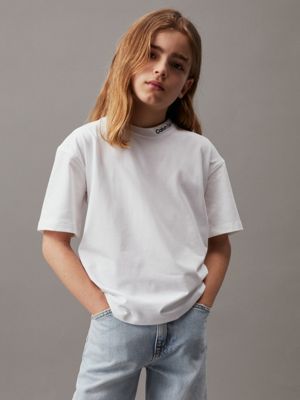 Calvin Klein Jeans T-shirt unisex bambino con logo verde main image 0
