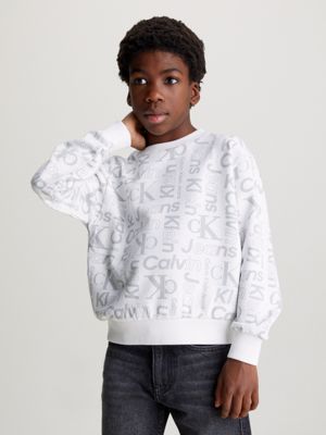 All Over Logo Terry Sweatshirt Calvin Klein IB0IB0204603A