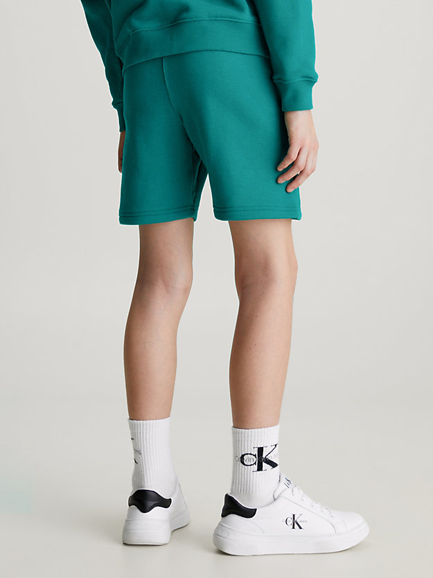 fanfare cotton terry jogger shorts for boys calvin klein jeans