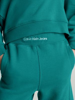 Calvin Klein Modern Cotton Lounge joggers in green