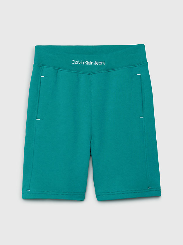 fanfare cotton terry jogger shorts for boys calvin klein jeans