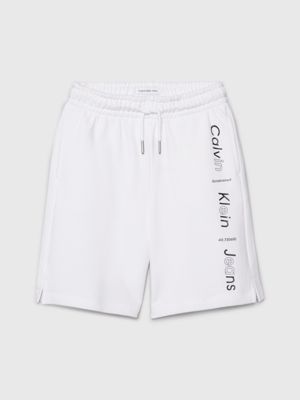 White store jogger shorts