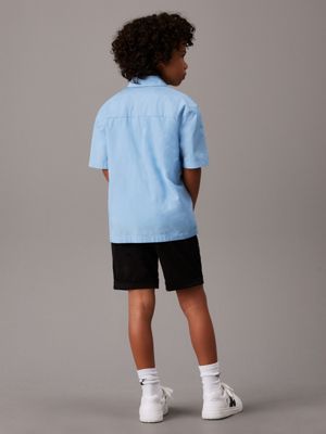 ck black stretch twill chino shorts for boys calvin klein jeans