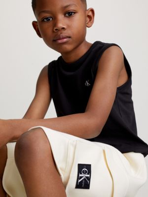 papyrus piqué cargo jogger shorts for boys calvin klein jeans