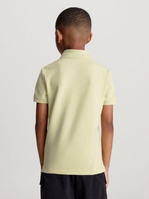 green haze mesh logo polo shirt for boys calvin klein jeans