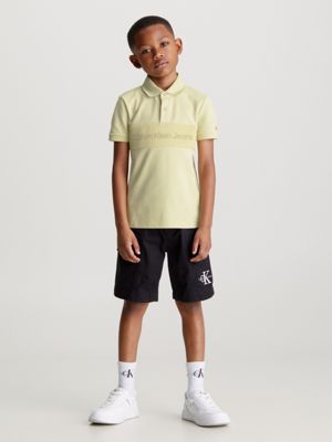 green haze mesh logo polo shirt for boys calvin klein jeans