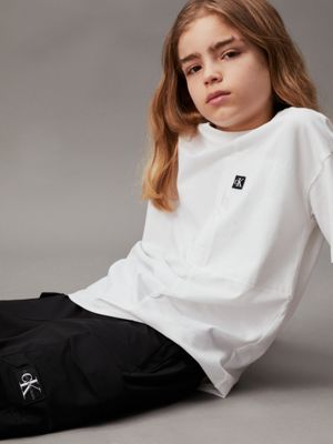 ck black technical cargo joggers for boys calvin klein jeans