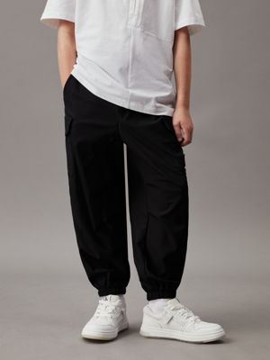 Calvin Klein, Institutional Jogging Pants Junior Boys, Closed Hem Fleece  Jogging Bottoms