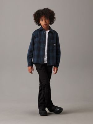 ck black straight chino trousers for boys calvin klein jeans