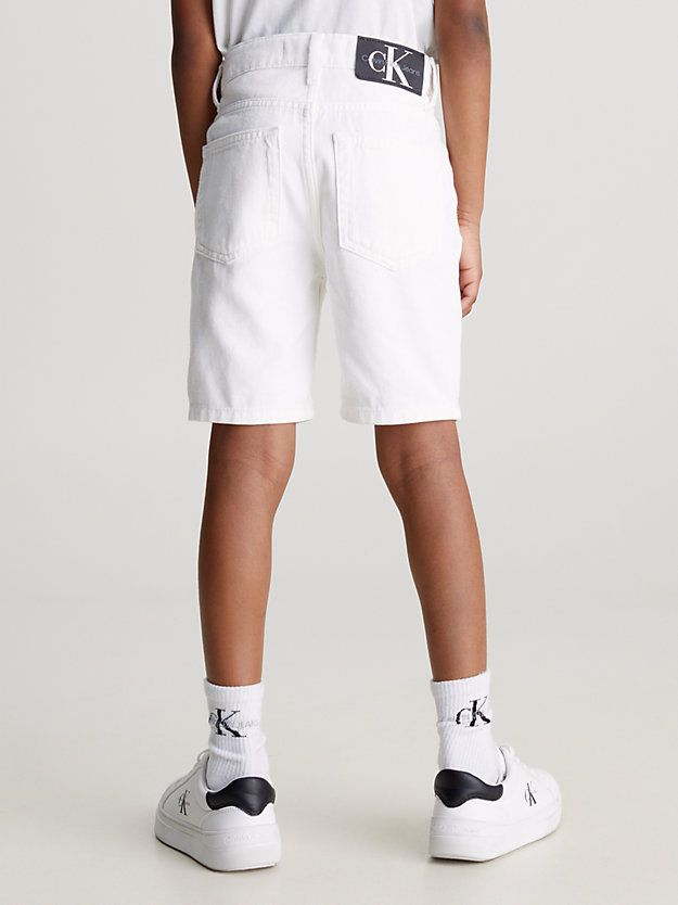 white denim denim shorts for boys calvin klein jeans