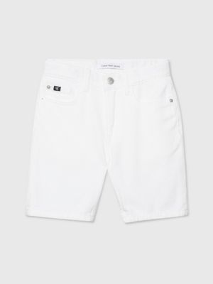 Boys white jean shorts sale