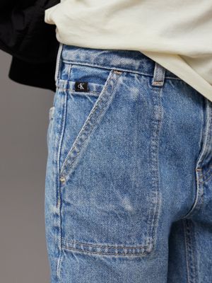 modern blue cf dad jeans for boys calvin klein jeans