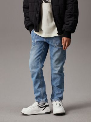 blue dad jeans for boys calvin klein jeans