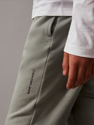 meteor green fleece joggers for boys calvin klein jeans