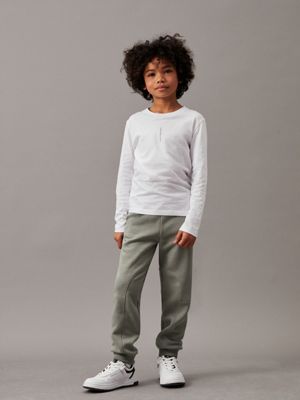 meteor green fleece joggers for boys calvin klein jeans