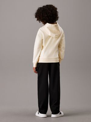 ck black straight tailored trousers for boys calvin klein jeans