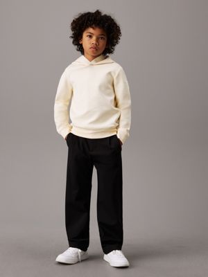 ck black straight tailored trousers for boys calvin klein jeans