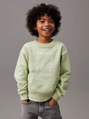 Calvin klein sweatshirt green on sale