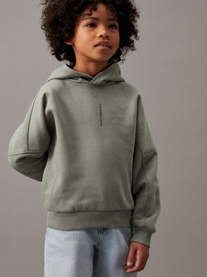 Fleece Logo Hoodie Calvin Klein IB0IB02134MSW