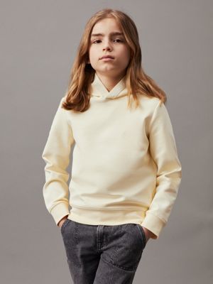 white spacer logo hoodie for boys calvin klein jeans