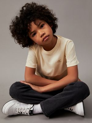 afterglow colourblock t-shirt for boys calvin klein jeans