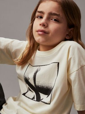 afterglow relaxed logo t-shirt for boys calvin klein jeans