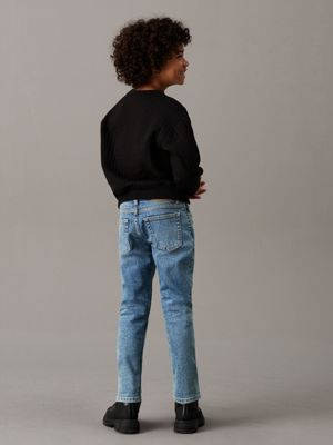 green visual cf dad jeans for boys calvin klein jeans