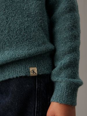pull relaxed en bouclé north atlantic pour garçons calvin klein jeans