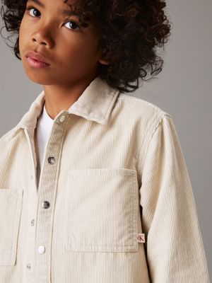 pelican corduroy overshirt for boys calvin klein jeans