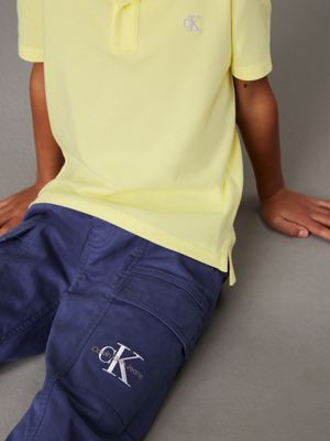 oceana woven cargo trousers for boys calvin klein jeans