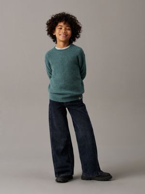 blue black rigid skater jeans for boys calvin klein jeans