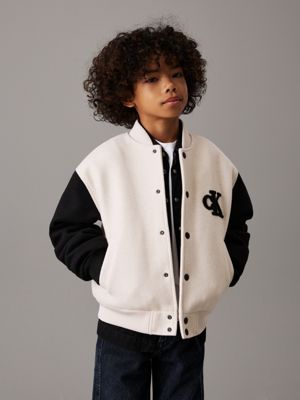 Varsity bomber jacket sale