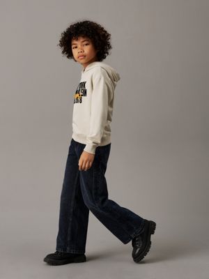 pelican relaxed logo hoodie for boys calvin klein jeans