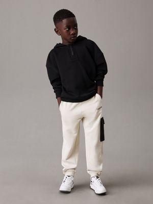 turtledove relaxed colourblock joggingbroek voor jongens - calvin klein jeans
